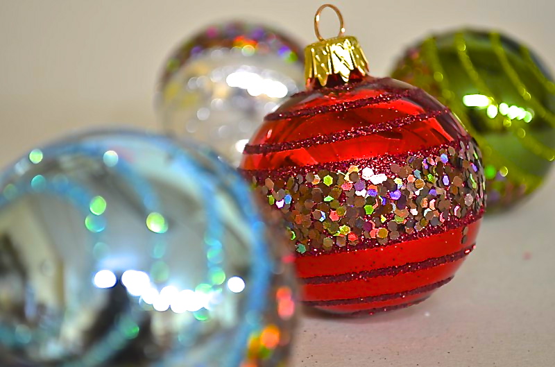 ornaments decorations glass Christmas tree balls